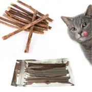 10-20PCS Pet Cat Natural Matatabi Chew Sticks Toys Molar Dental Teeth Cleaning
