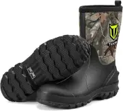 TIDEWE Rubber Boots for Men, 5.5mm Neoprene Insulated Rain with Steel...