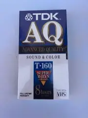 TDK T-160AQ blank VHS Tape