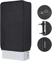 PlayVital Black Nylon Vertical Dust Cover for Xbox Series S Console, Soft Neat Lining Dust Guard, Anti Scratch Waterproof Cover Sleeve for Xbox Series S Console