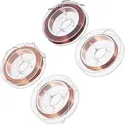 GAXIRE 4Rolls Enameled Copper Wire for DIY Magnet Winding Electrical for Art Projects Motors and Lighting Fixtures
