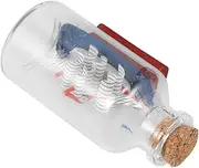 Generic Glass Drift Bottle Drift Bottle Decor Sailing Boat in Wishing Bottle Ocean Handicraft Nautical Home Decorations