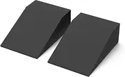 StrongTek Yoga Foam Wedge Blocks for Women (Pair) Soft, Supportive Exercise Accessories | Balance, Strength, Form, Stretch | Pilates, Crossfit, Fitness, Squats, Pushups, Planks, Back | EVA Riser Block