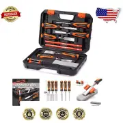 Heat-Treated Chromium-Vanadium 10-Piece Wood Chisel Set for Precision Work