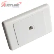 RJ-11 RJ-12 Telephone Socket Cat3 Phone Insert w/ 1Port Wall Plate Cw1C3