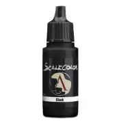 Scale 75 Scalecolor Acrylic Paint & Tools Accessories Super Matt Black 17mL