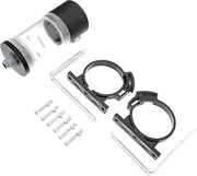 TEHAUX 1Set Water Cooling Tank Liquid Cooling Reservoir for Computer with Double Hat Design Multiple Protection Shaped Mounting Bracket Efficient Cooling for Gaming