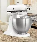 KitchenAid Classic Plus Series 4.5 Quart Tilt-Head Stand Mixer KSM75WH White New