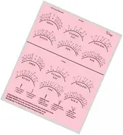 2x Lashes Training Exercise Practice Chart, Lash Lash Supply, Eyelash Extension Professional Lash Mapping Chart,