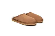 AUSTRALIAN SHEPHERD UGG Slippers Men Sheepskin Wool Scuff Bred Chestnut