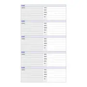 Debden A4 Telephone Address Dayplanner Refill