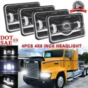 4PCS DOT 4x6" 300W LED Headlights DRL For Kenworth Freightliner FLD120 FLD112 (for: Suzuki)