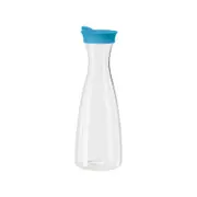 Oggi 1.6l Juice Carafe Plastic Pitcher Jug W/ Flip Open Aqua Lid