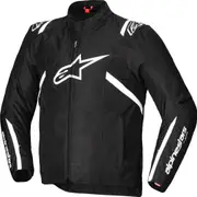 Alpinestars T-SPS V2 waterproof motorcycle textile jacket, black-white, Size XL for Men Black White