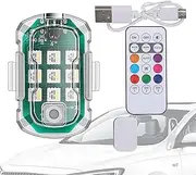 Wireless Lights for Car Brightness, Wireless Strobe Lights with Remote Control, Car Collision Strobe Lights, Strobe Warning Lights