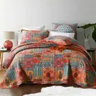 Quilted Patchwork Coverlet Bedspread Set King / Super King Bed 250x270cm Barris