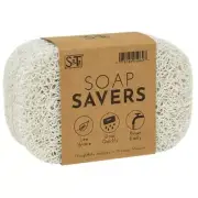 596201 BPA Free Soap Saver for Kitchen and Bathroom, 4 Count (Pack of 1) White