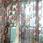 Restaurant Curtain Panel Home Scarf Door Drape Tulle Valances Decoration