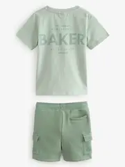 Baker by Ted Baker Graphic T-Shirt and Cargo Shorts Set (F35726) | $76 - $92