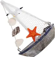 TOKIDNY Handmade Vintage Nautical Sail Boat Statue Mini Sailing Ship Model for Decorative Tabletop Display