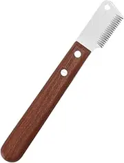 B Baosity Dog Hair Knife Dog Grooming Coat Stripping Knife Portable Dematting Matted Dog Cat Pet Comb Poodle Grooming Comb for Dogs, Left hand