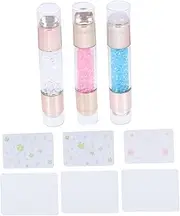 Baluue Manicure Art Stamper 3pcs French Tip Nail Art Stamper Set Scraper Nail Art Tools Kit for Home Salon Use