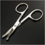 Hair Scissors for Trimming - Safely Trim Nose Ears Eyebrows Mustaches Black