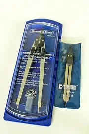 WEEMS & PLATH Ultralight Dividers Compass no.176 & C-THRU DI-38 Germany drafting