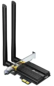 TP-Link WiFi/Bluetooth 6 AX3000 PCIe Card for PC with Heat Sink Archer TX50E