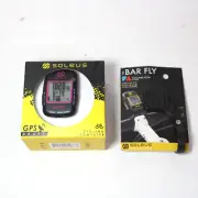 Soleus Computer SG200 GPS Cycling Computer USB Rechargeable + Barfly Mount