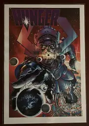 Neal Adams Signed Galactus/ Hunger print 19x13 Mint Condition