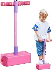 Bounce Stick for Kids - Light Up Foam Jumper Stick with Squeaky Sound | Easy-Grip Jump Toy for, Fun Balance Training Equipment for Indoor Outdoor Use, Safe Interactive Bouncing Exercise Toy f
