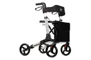 Euro Walker - 4 Wheeled Rollator Walker - Grey