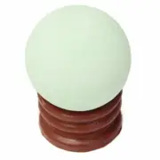 Luminous Quartz Glow In The Dark Stone Sphere Ball Stand Green 35mm Crystal R2I0