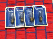 4 new GE 25w LIGHT BULB 25 watt 90706 double contact Bayonet Base T8 DCB 25T8 DC