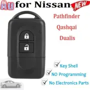 Replacement Remote Key Shell Case Fob for Nissan Pathfinder Qashqai Dualis 2B