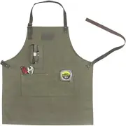 Apron Bib Apron One Size Waxed Canvas Chef Apron Pockets Work Painters Canvas