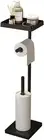 Toilet Paper Holder Stainless Steel, Foldable Toilet Roll Storage with Heavy