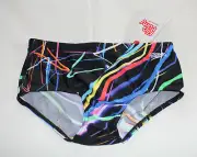 Speedo Endurance Boys Electron Flipturns Printed Trunk Bathers Size 14 New