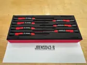 Snap-on Tools NEW 7pc Electronic Mini Hex Screwdriver Foam Set SGDEH70ESDFR