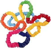 Totority 1pc Rally Ring Rainbow Appearance Design Elastic Band Childrens Outdoor Playsets Kidcraft Playset Stretchy Toys Running Ring Game Tool Elastic Rope Game Running Pull Polyester