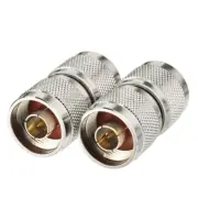 2-Pack N Male to N Male Connector Adpater for Ham Amateur Radio FM Transmitter