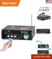 HiFi Bluetooth Stereo Amplifier 300W Max | 2 Channel Receiver for Home Theater