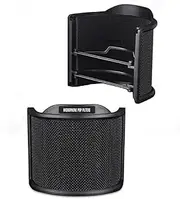 Pop Filter,Microphone Filter, U Shape Mic Filter 3 Layer Compact Windscreen for Speaking or Singing