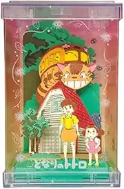 Paper Theater - Cube - Studio Ghibli Artwork My Neighbor Totoro PTC-T03 Cat Bus Thank You