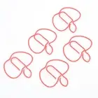 30PCS Mini Iron Paperclip Bookmark Clip File Notebook Business Card Holder For