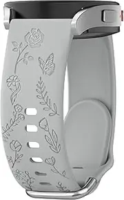 Silicone Strap for Garmin Venu SQ Band, Vivoactive 5 Band/Forerunner 245 Strap, 20mm Soft Comfortable Sport Wristbands for Garmin Vivoactive 5/3/Venu/Forerunner 645/245 Music