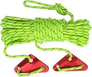 Heavy Duty Paracord - Tent Rope Parachute Cord - 32.8Ft 5mm Reflective Cord, Heavy Duty Outdoor Gear Camping Accessories for Tent, Canopy, Shelter