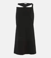 [The Attico] The Attico Cutout midi skirt AU 14 black