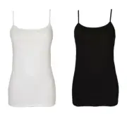 Woman combed cotton camisole narrow shoulder NOTTINGHAM article SS3403 made in I